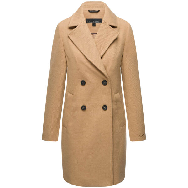 Navahoo Frostjuwel Damen Mantel Camel-Größe XS - Gr. 34