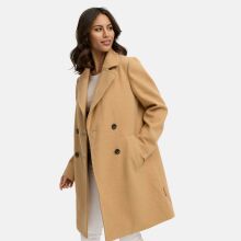 Navahoo Frostjuwel Damen Mantel Camel-Größe XS - Gr. 34