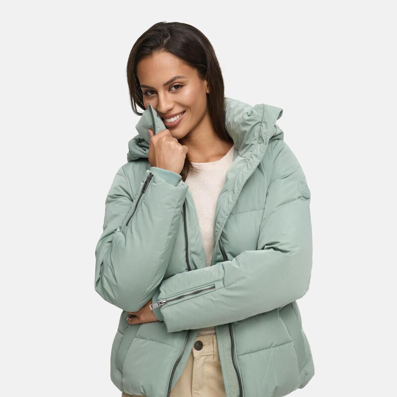 Marikoo Aleyna Damen Winterjacke  Smokey Mint Gr&ouml;&szlig;e XL - Gr. 42