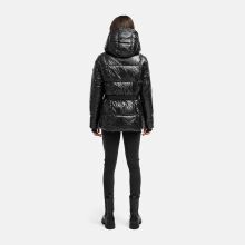 Navahoo Eisglanz Damen Winter Steppjacke  Schwarz Gr&ouml;&szlig;e S - Gr. 36