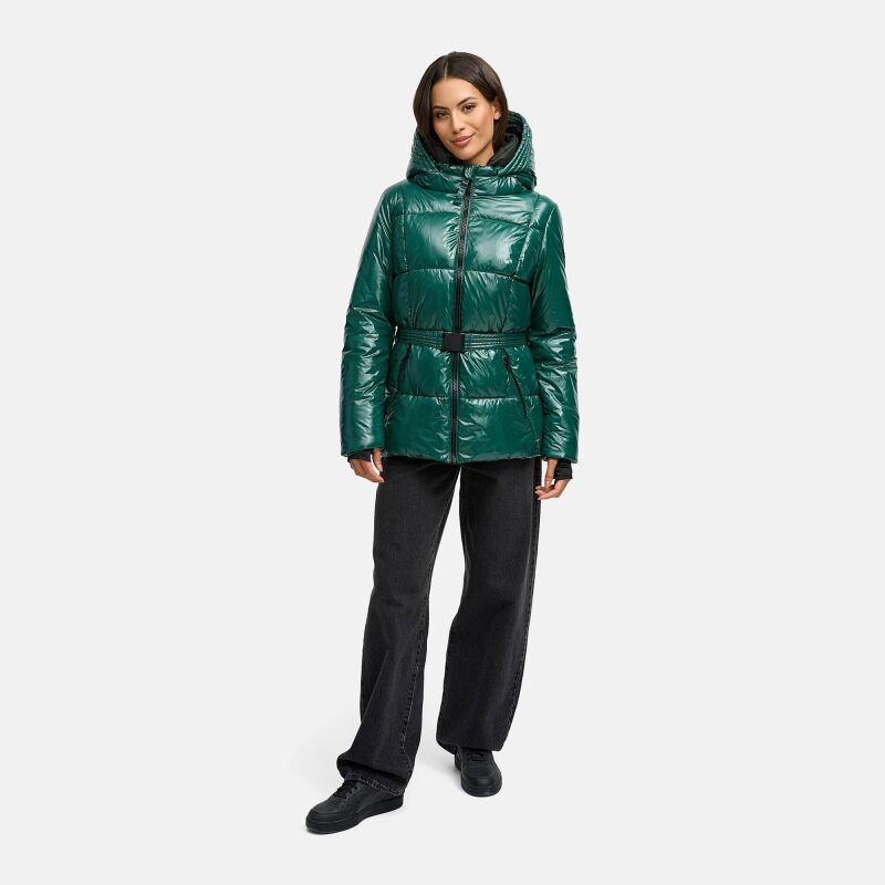 Navahoo Eisglanz Damen Winter Steppjacke  Evergreen Gr&ouml;&szlig;e XL - Gr. 42