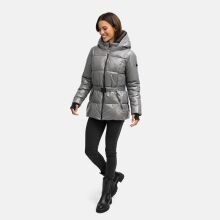 Navahoo Eisglanz Damen Winter Steppjacke  Grey Größe S - Gr. 36