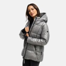 Navahoo Eisglanz Damen Winter Steppjacke  Grey Größe S - Gr. 36