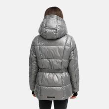 Navahoo Eisglanz Damen Winter Steppjacke  Grey Größe S - Gr. 36