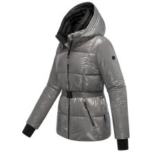 Navahoo Eisglanz Damen Winter Steppjacke  Grey Größe S - Gr. 36