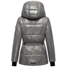 Navahoo Eisglanz Damen Winter Steppjacke  Grey Größe S - Gr. 36