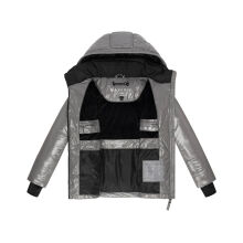 Navahoo Eisglanz Damen Winter Steppjacke  Grey Größe S - Gr. 36