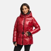 Navahoo Eisglanz Damen Winter Steppjacke  Dark Red Gr&ouml;&szlig;e XS - Gr. 34
