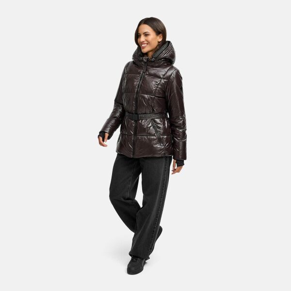 Navahoo Eisglanz Damen Winter Steppjacke  Choco Größe XS - Gr. 34