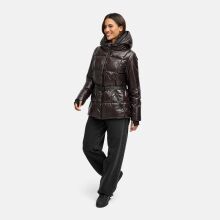 Navahoo Eisglanz Damen Winter Steppjacke  Choco Größe XS - Gr. 34