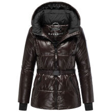 Navahoo Eisglanz Damen Winter Steppjacke  Choco Größe XS - Gr. 34