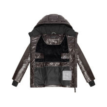 Navahoo Eisglanz Damen Winter Steppjacke  Choco Größe XS - Gr. 34