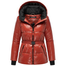 Navahoo Eisglanz Damen Winter Steppjacke  Dark Terracotta Größe S - Gr. 36