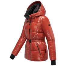 Navahoo Eisglanz Damen Winter Steppjacke  Dark Terracotta Größe M - Gr. 38