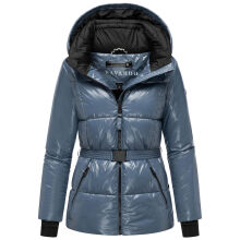 Navahoo Eisglanz Damen Winter Steppjacke  Dusty Blue Gr&ouml;&szlig;e XL - Gr. 42