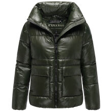 Navahoo Eispracht Damen Winter Steppjacke  Dark Olive Größe S - Gr. 36