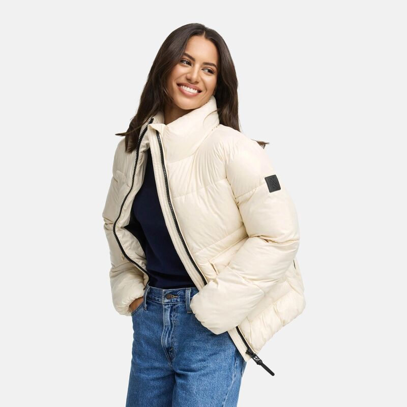 Navahoo Eispracht Damen Winter Steppjacke  Cream Gr&ouml;&szlig;e S - Gr. 36