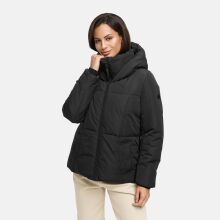 Navahoo Fl&uuml;sterfee Damen Winter Jacke  Schwarz-Gr&ouml;&szlig;e S - Gr. 36