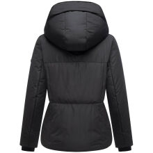 Navahoo Fl&uuml;sterfee Damen Winter Jacke  Schwarz-Gr&ouml;&szlig;e S - Gr. 36