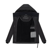 Navahoo Fl&uuml;sterfee Damen Winter Jacke  Schwarz-Gr&ouml;&szlig;e L - Gr. 40