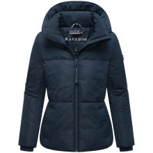 Navahoo Fl&uuml;sterfee Damen Winter Jacke  Navy-Gr&ouml;&szlig;e XXXL - Gr. 46