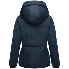 Navahoo Fl&uuml;sterfee Damen Winter Jacke  Navy-Gr&ouml;&szlig;e XXXL - Gr. 46