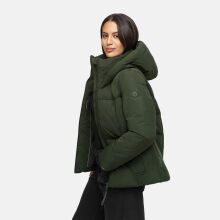 Navahoo Fl&uuml;sterfee Damen Winter Jacke  Dark Olive-Gr&ouml;&szlig;e XL - Gr. 42