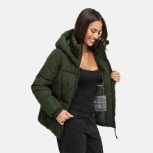 Navahoo Fl&uuml;sterfee Damen Winter Jacke  Dark Olive-Gr&ouml;&szlig;e XL - Gr. 42