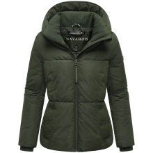 Navahoo Fl&uuml;sterfee Damen Winter Jacke  Dark Olive-Gr&ouml;&szlig;e XL - Gr. 42