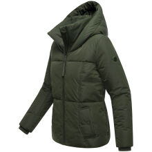 Navahoo Fl&uuml;sterfee Damen Winter Jacke  Dark Olive-Gr&ouml;&szlig;e XL - Gr. 42