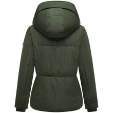 Navahoo Fl&uuml;sterfee Damen Winter Jacke  Dark Olive-Gr&ouml;&szlig;e XL - Gr. 42