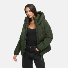 Navahoo Fl&uuml;sterfee Damen Winter Jacke  Dark Olive-Gr&ouml;&szlig;e XXL - Gr. 44