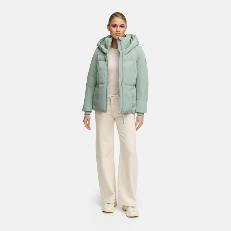 Navahoo Fl&uuml;sterfee Damen Winter Jacke  Smokey Mint-Gr&ouml;&szlig;e S - Gr. 36