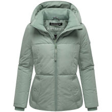 Navahoo Fl&uuml;sterfee Damen Winter Jacke  Smokey Mint-Gr&ouml;&szlig;e M - Gr. 38