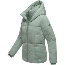 Navahoo Fl&uuml;sterfee Damen Winter Jacke  Smokey Mint-Gr&ouml;&szlig;e M - Gr. 38
