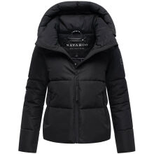 Navahoo Frostherz Damen Winter Steppjacke  Schwarz Gr&ouml;&szlig;e L - Gr. 40