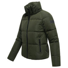 Navahoo Frostherz Damen Winter Steppjacke  Dark Olive Größe XS - Gr. 34