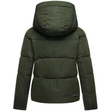 Navahoo Frostherz Damen Winter Steppjacke  Dark Olive Größe XS - Gr. 34