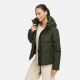 Navahoo Frostherz Damen Winter Steppjacke  Dark Olive Größe XS - Gr. 34