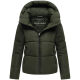 Navahoo Frostherz Damen Winter Steppjacke  Dark Olive Größe XS - Gr. 34