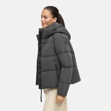 Navahoo Frostherz Damen Winter Steppjacke  Anthrazit Gr&ouml;&szlig;e L - Gr. 40
