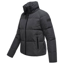Navahoo Frostherz Damen Winter Steppjacke  Anthrazit Gr&ouml;&szlig;e L - Gr. 40