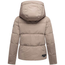 Navahoo Frostherz Damen Winter Steppjacke  Taupe Grey Größe S - Gr. 36