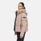 Navahoo Frostherz Damen Winter Steppjacke  Taupe Grey Größe S - Gr. 36