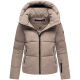 Navahoo Frostherz Damen Winter Steppjacke  Taupe Grey Größe S - Gr. 36