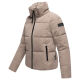 Navahoo Frostherz Damen Winter Steppjacke  Taupe Grey Größe S - Gr. 36