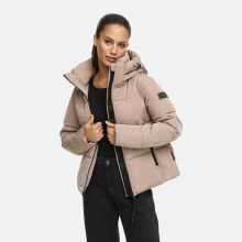 Navahoo Frostherz Damen Winter Steppjacke  Taupe Grey Gr&ouml;&szlig;e L - Gr. 40