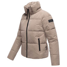 Navahoo Frostherz Damen Winter Steppjacke  Taupe Grey Gr&ouml;&szlig;e L - Gr. 40