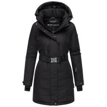 Navahoo Frostkuss Damen Winter Parka Jacke  Schwarz-Gr&ouml;&szlig;e M - Gr. 38