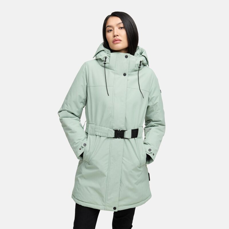 Navahoo Frostkuss Damen Winter Parka Jacke  Smokey Mint-Gr&ouml;&szlig;e S - Gr. 36
